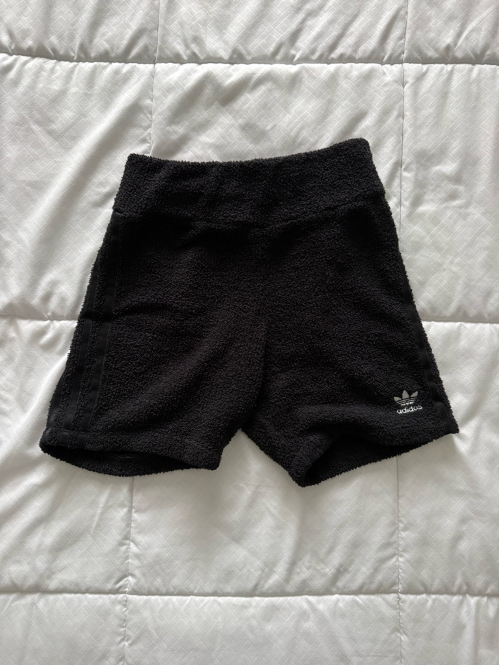 Adidas Black Terry Knit Shorts XS